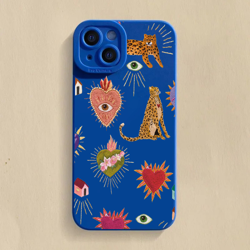 Samsung Galaxy S25 - Floral Leopard Eyes Phone Case For