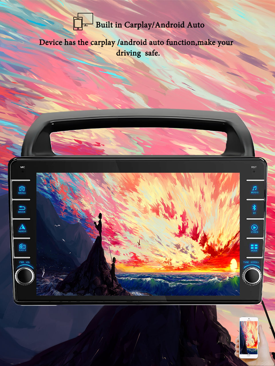 Tablet Danish Mobile & Accessories - 8G+128G Android 14 For Kia Carnival