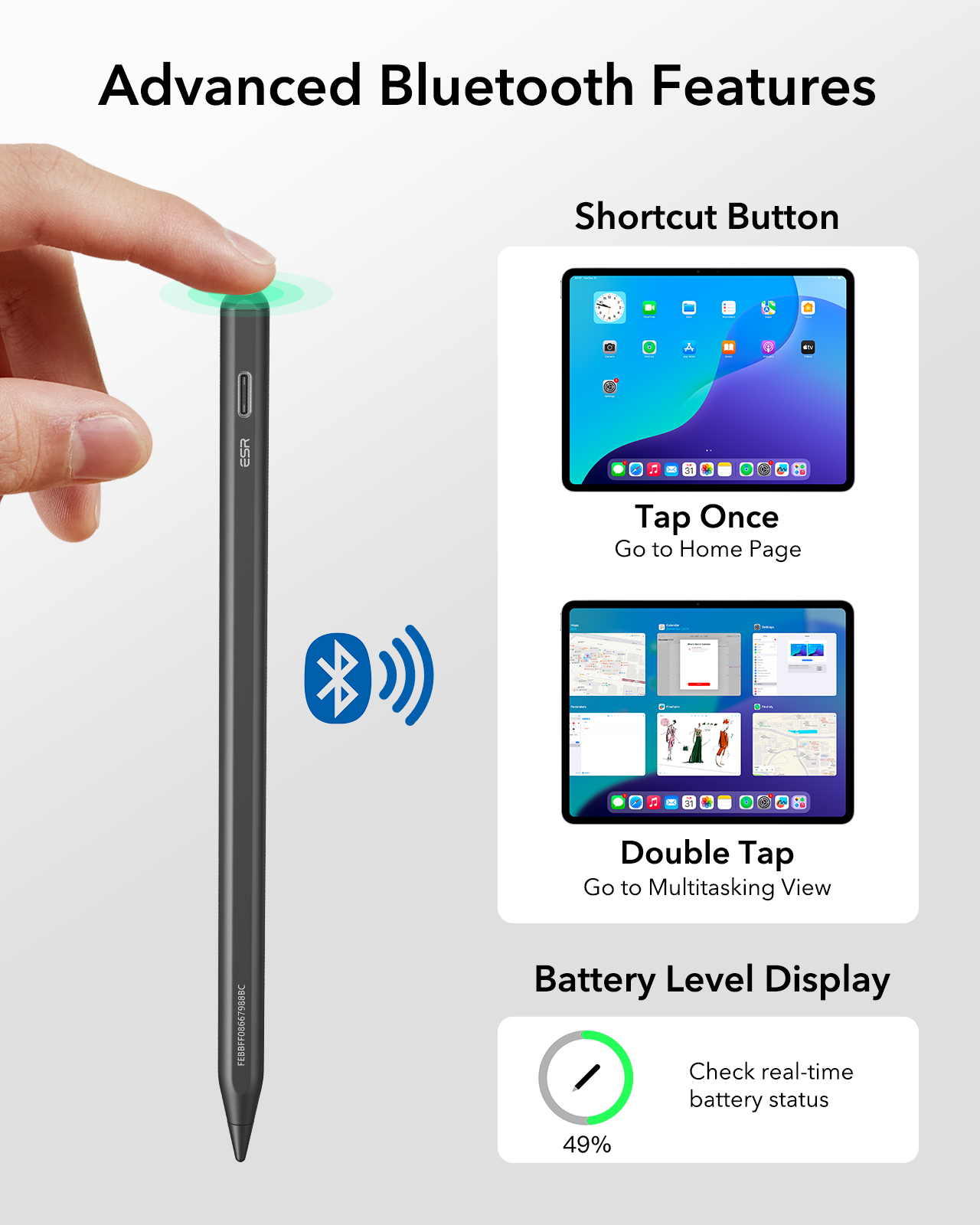 ESR iPad Pencil Compatible wit - Tablet Accessories For Kids 评论和价格