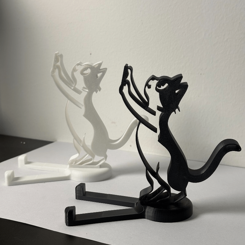 Abstract Hollow Line Cat Phone - Useful Tablet Accessories 评论和价格