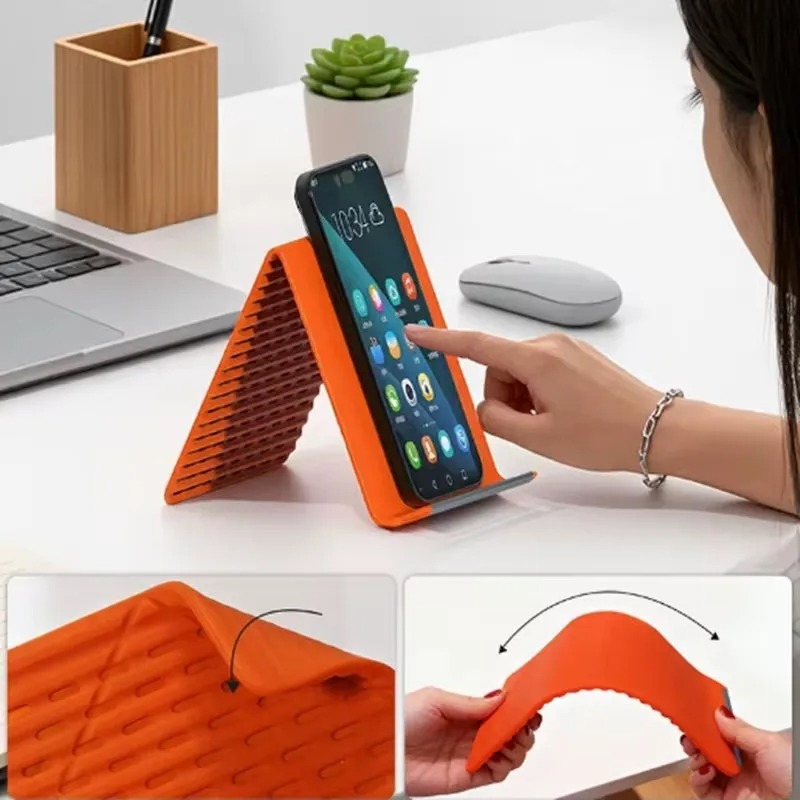 Flexible Foldable Silicone Pho - Useful Tablet Accessories 评论和价格