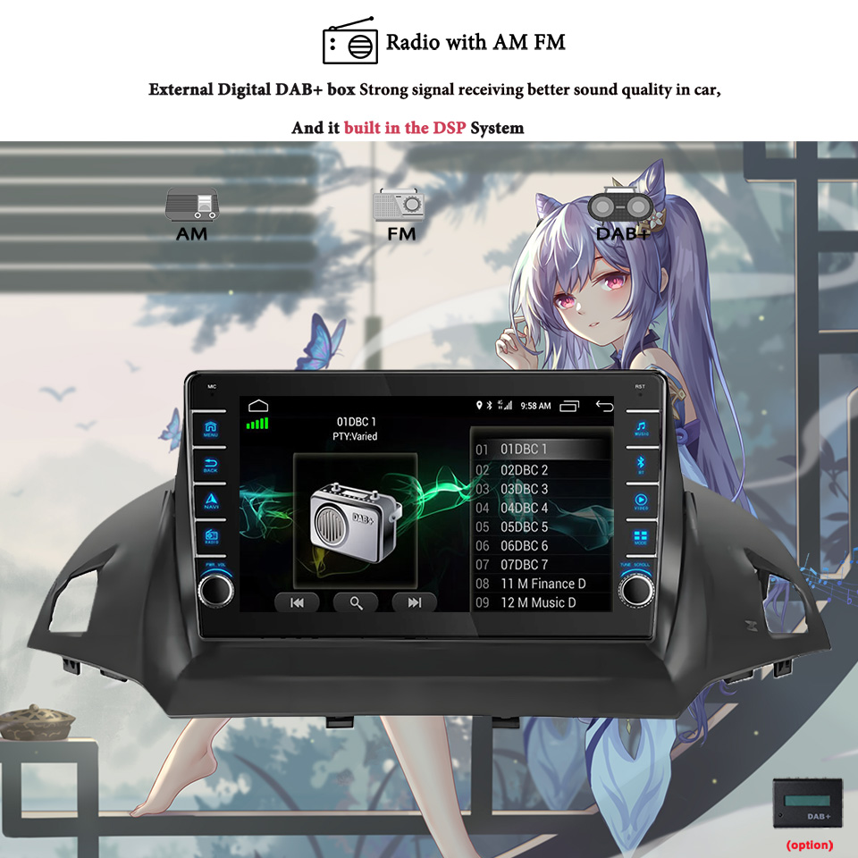 8G+128G Android 14 For Ford Ku - Tablet Danish Mobile & Accessories 评论和价格