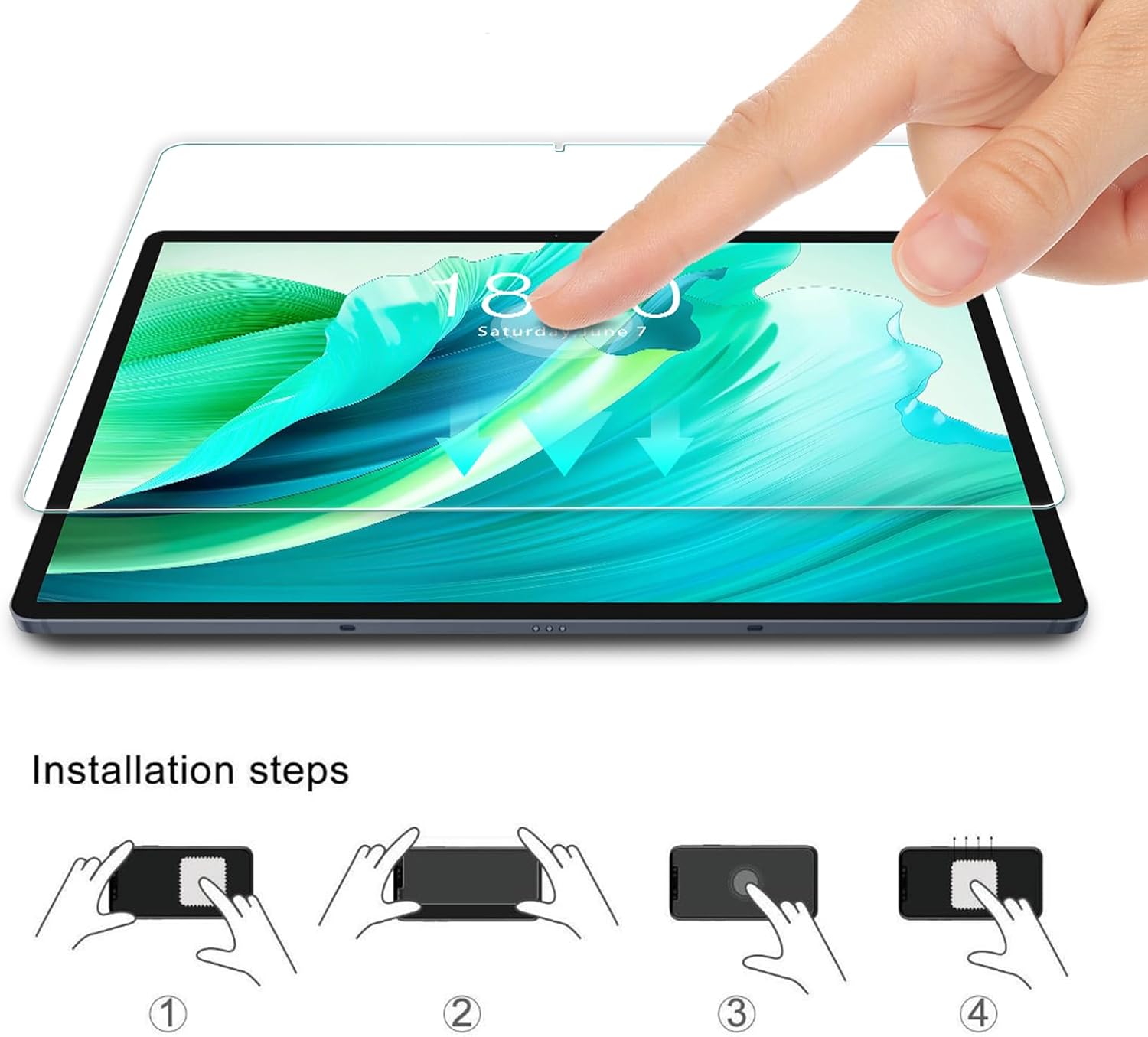 2 PCS 9H Tempered Glass Screen - Teclast Tablet Accessories 评论和价格
