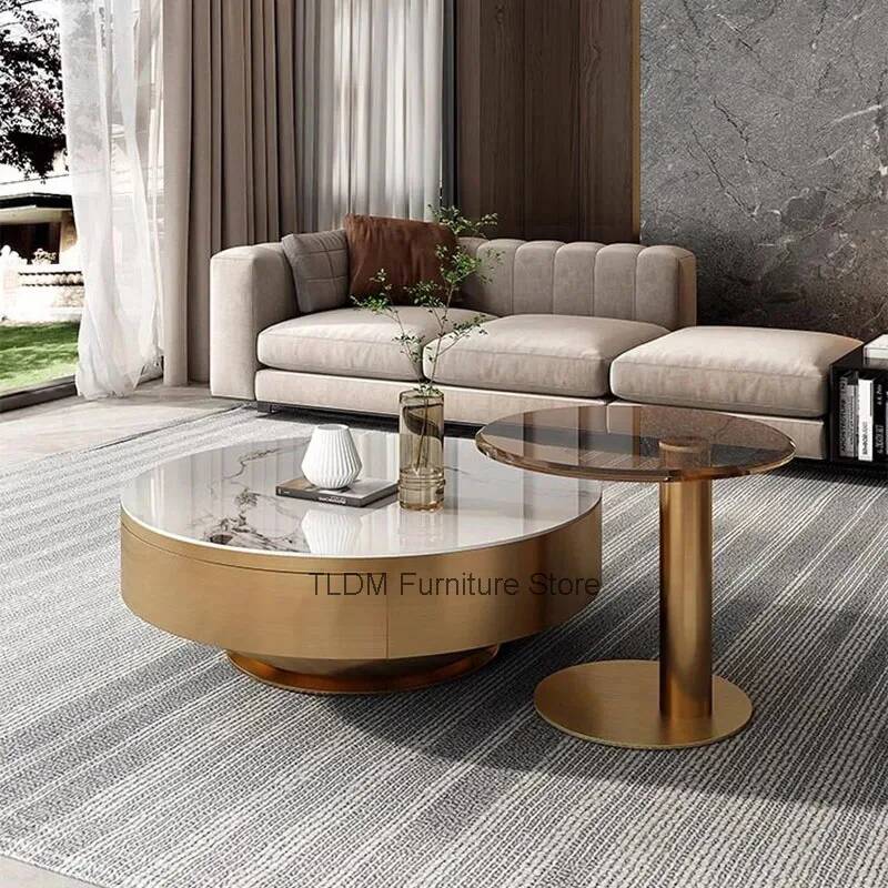 Round Clear Coffee Table Simpl - Unique Table Accessories 评论和价格