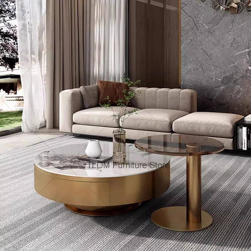 Round Clear Coffee Table Simpl - Unique Table Accessories 评论和价格